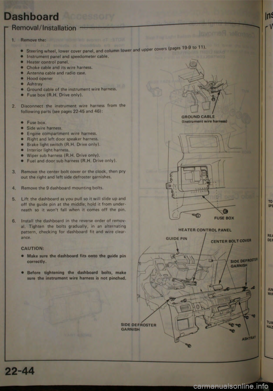 HONDA JAZZ 1983  Shop Manual 
