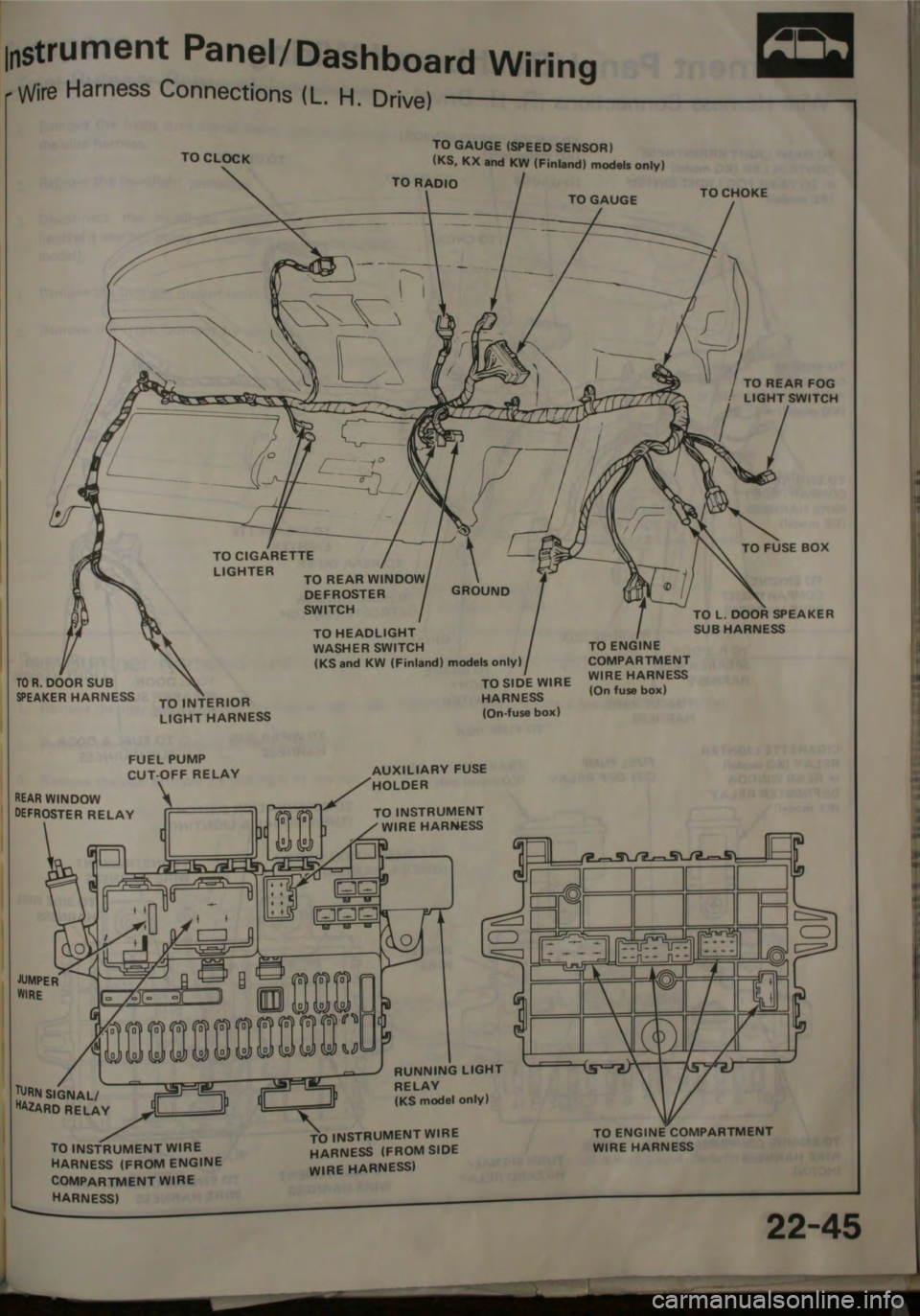 HONDA JAZZ 1983  Shop Manual 