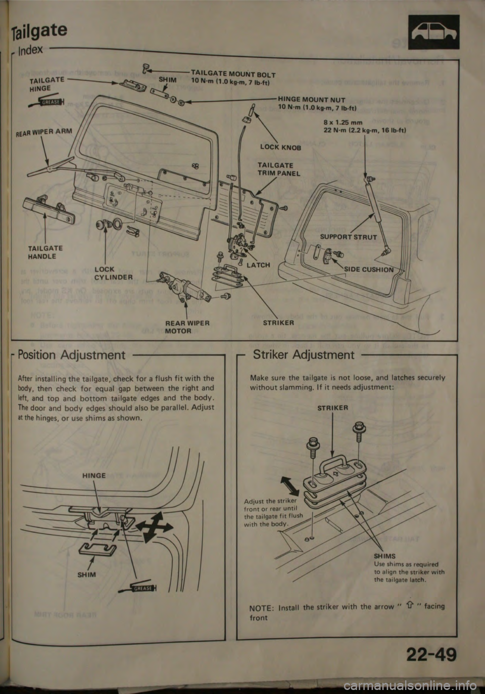 HONDA JAZZ 1983  Shop Manual 