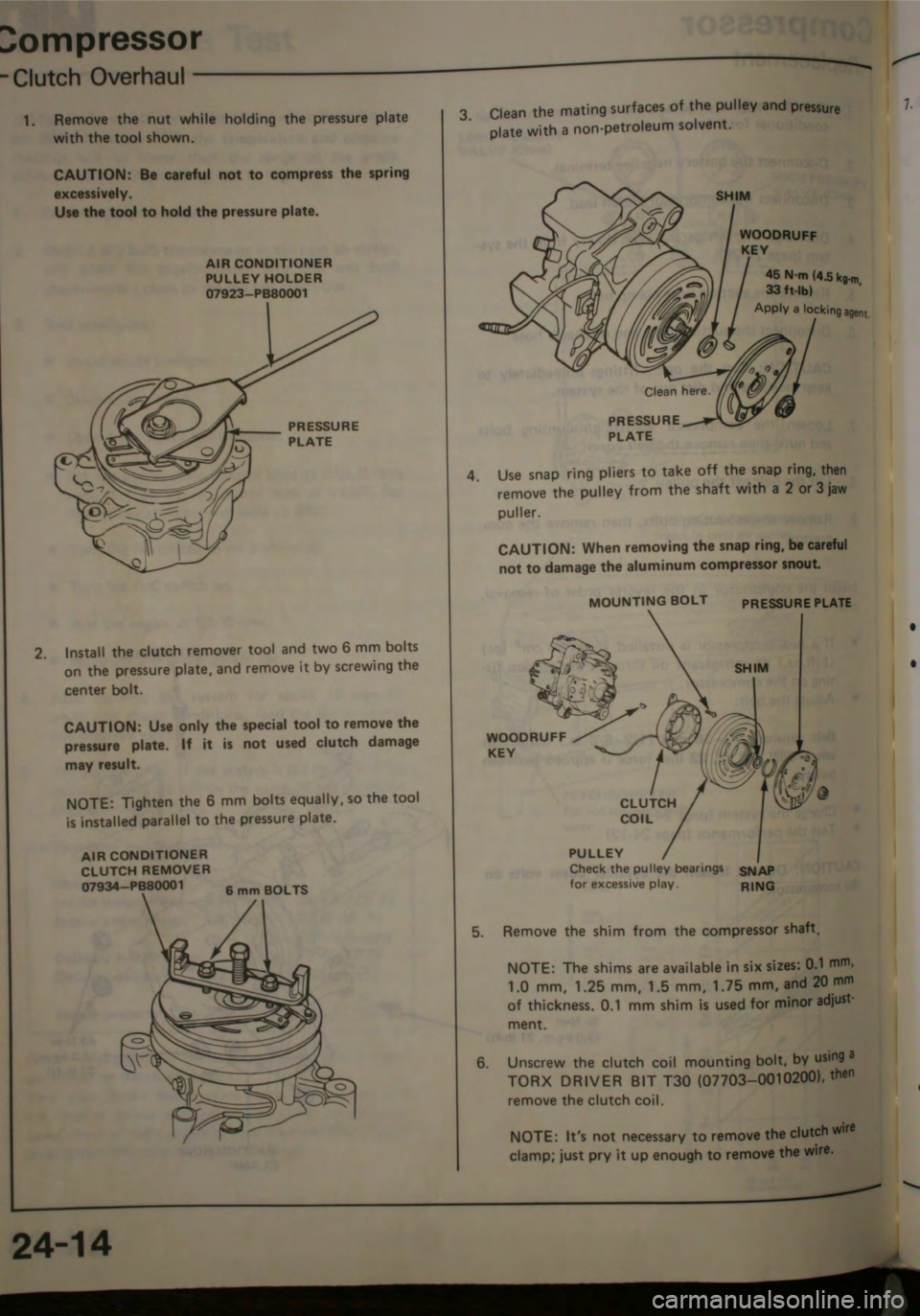 HONDA JAZZ 1983  Shop Manual 