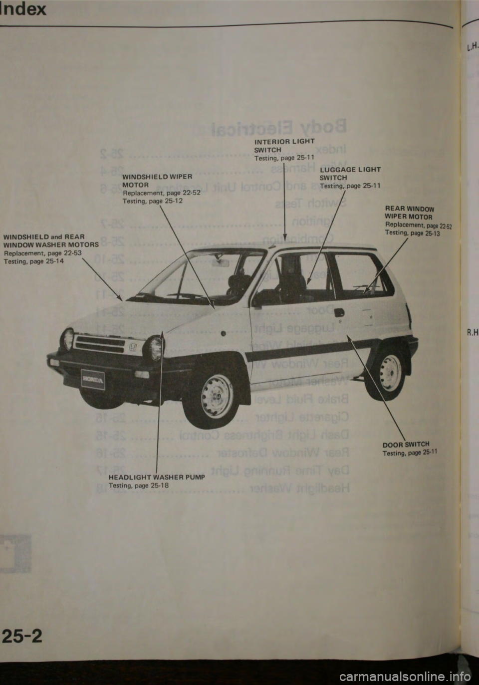 HONDA JAZZ 1983  Shop Manual 