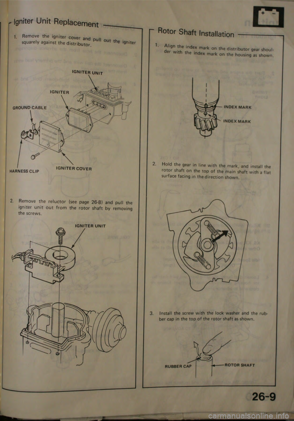 HONDA JAZZ 1983  Shop Manual 