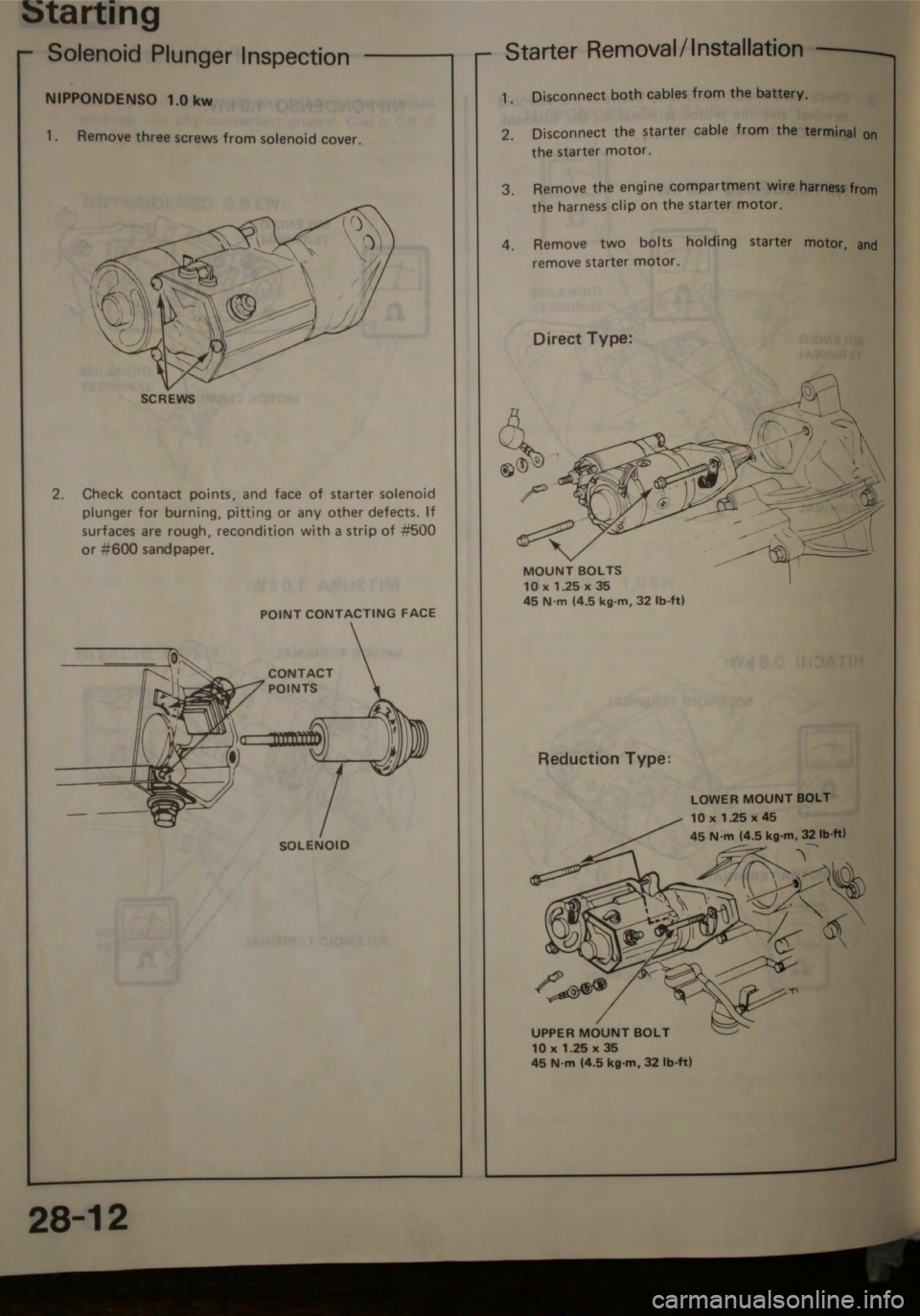 HONDA JAZZ 1983  Shop Manual 