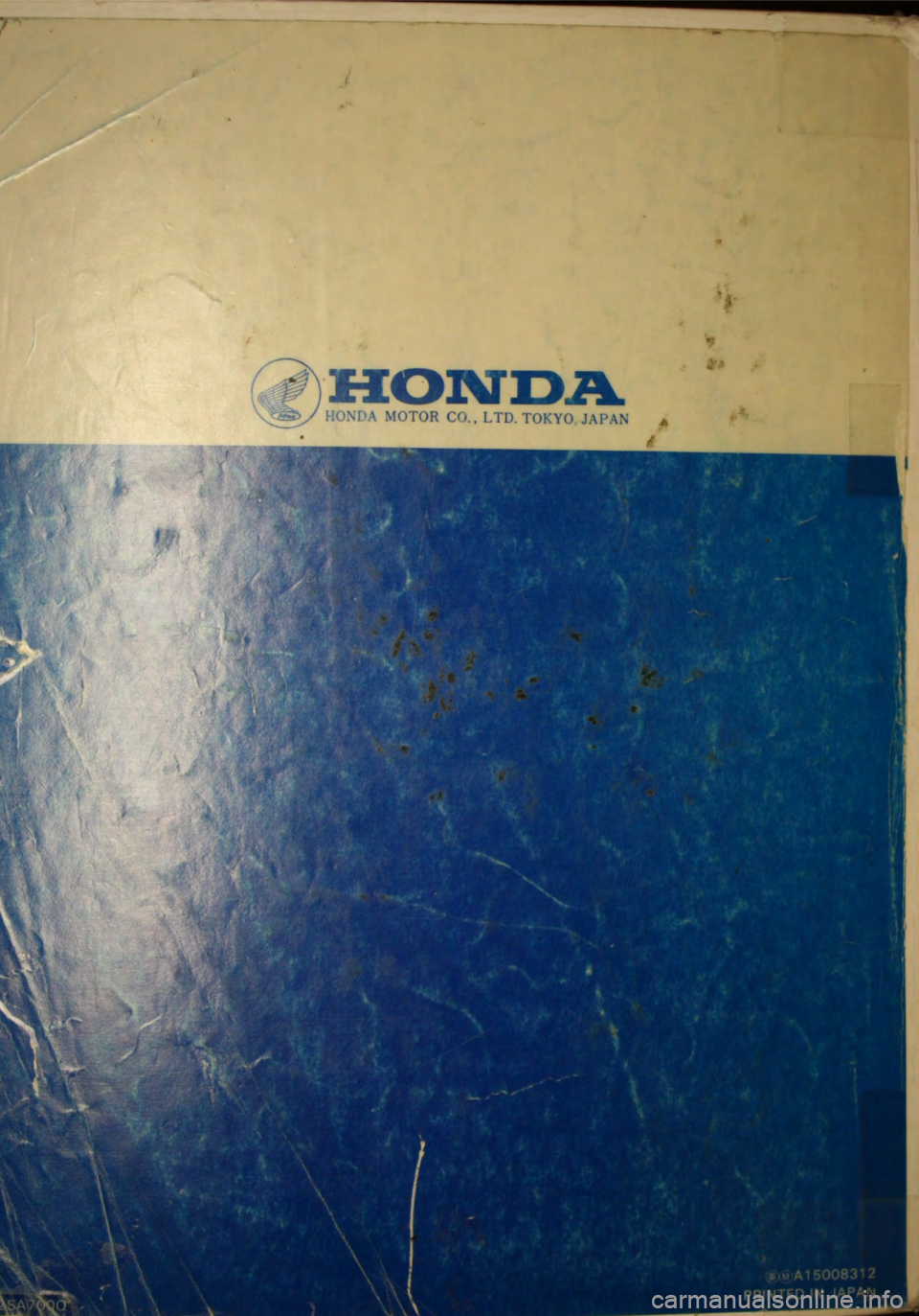 HONDA JAZZ 1983  Shop Manual 