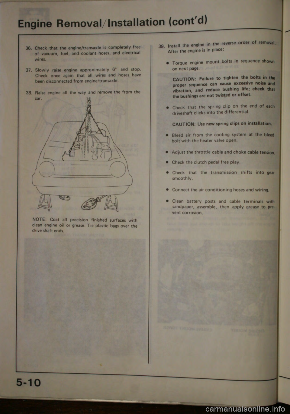 HONDA JAZZ 1983  Shop Manual 