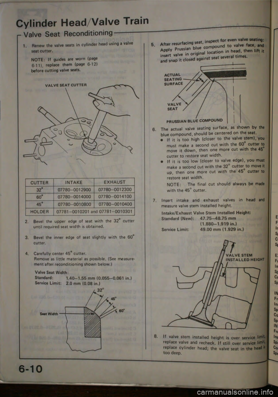 HONDA JAZZ 1983  Shop Manual 