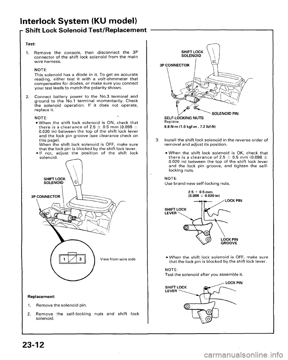HONDA PRELUDE 1996  Service Repair Manual 