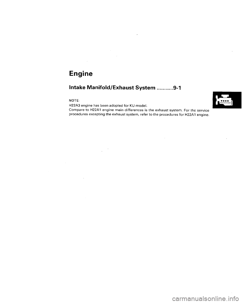 HONDA PRELUDE 1996  Service Repair Manual 