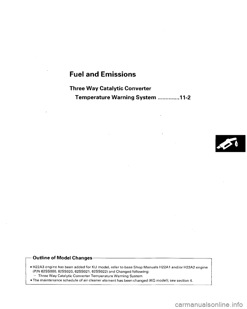 HONDA PRELUDE 1996  Service Repair Manual 