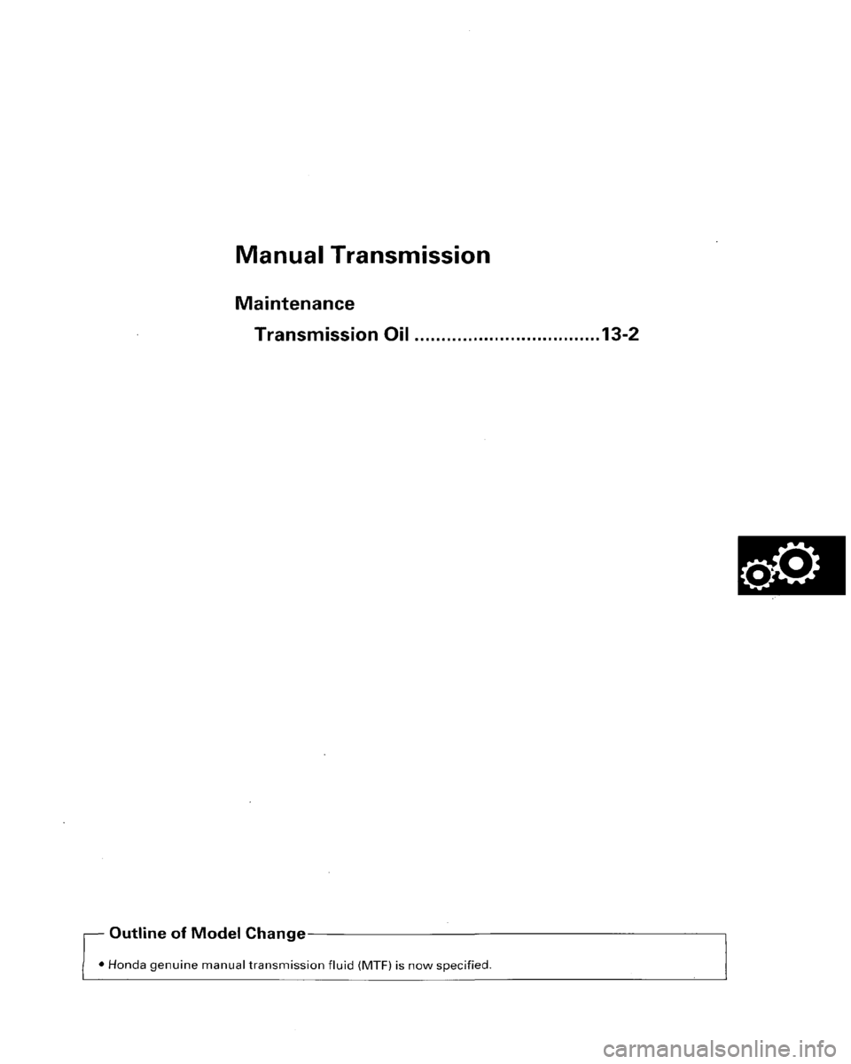 HONDA PRELUDE 1996  Service Repair Manual 