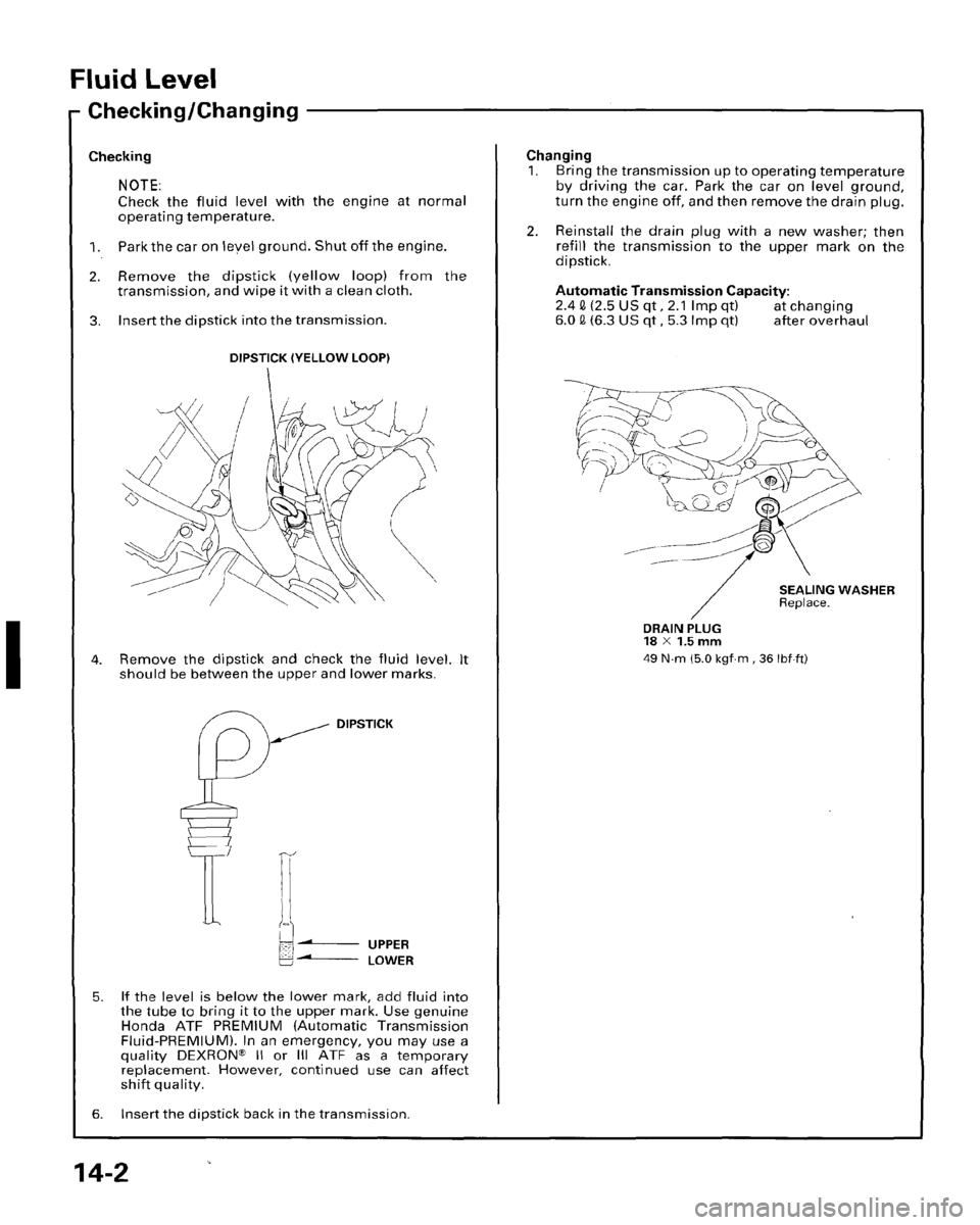 HONDA PRELUDE 1996  Service Repair Manual 