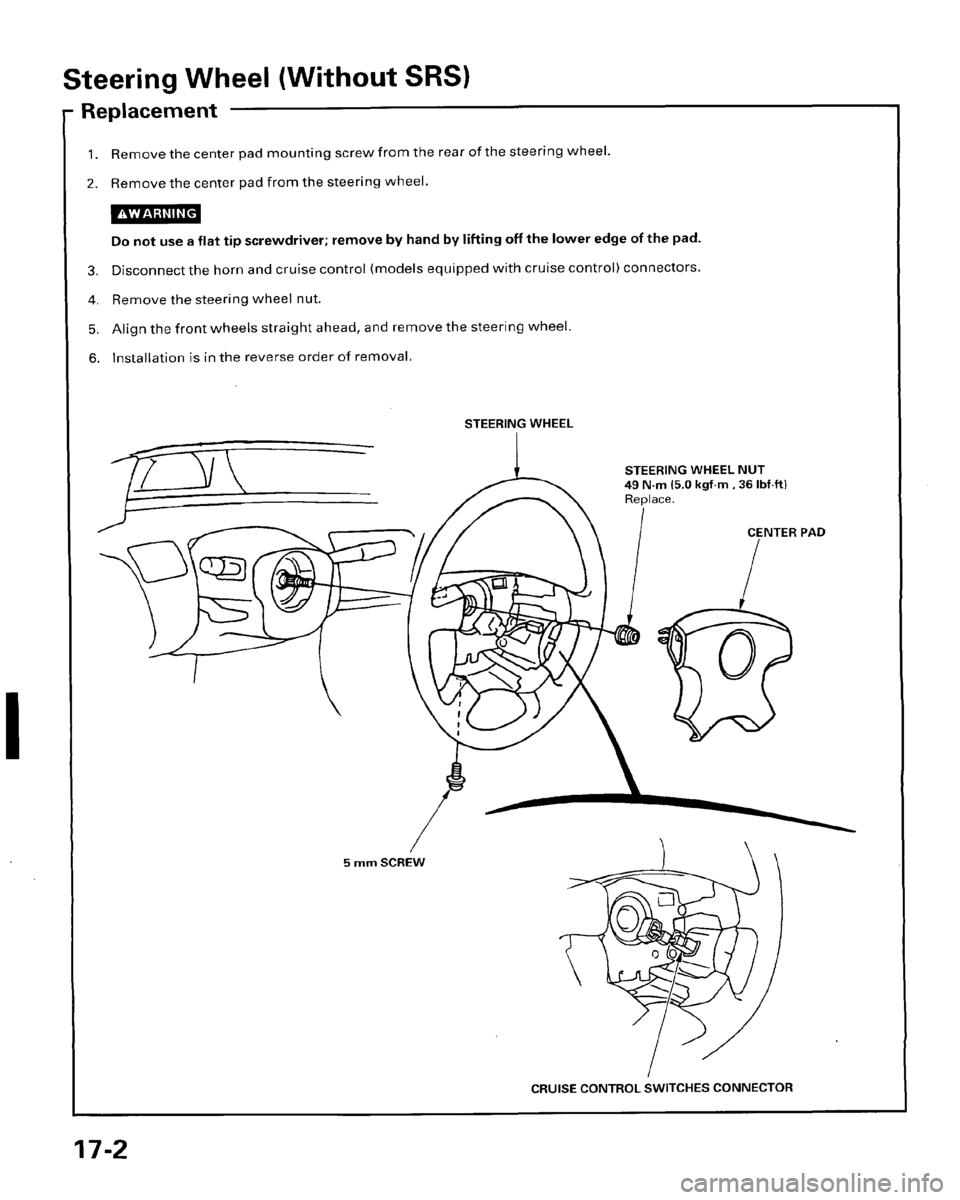 HONDA PRELUDE 1996  Service Repair Manual 