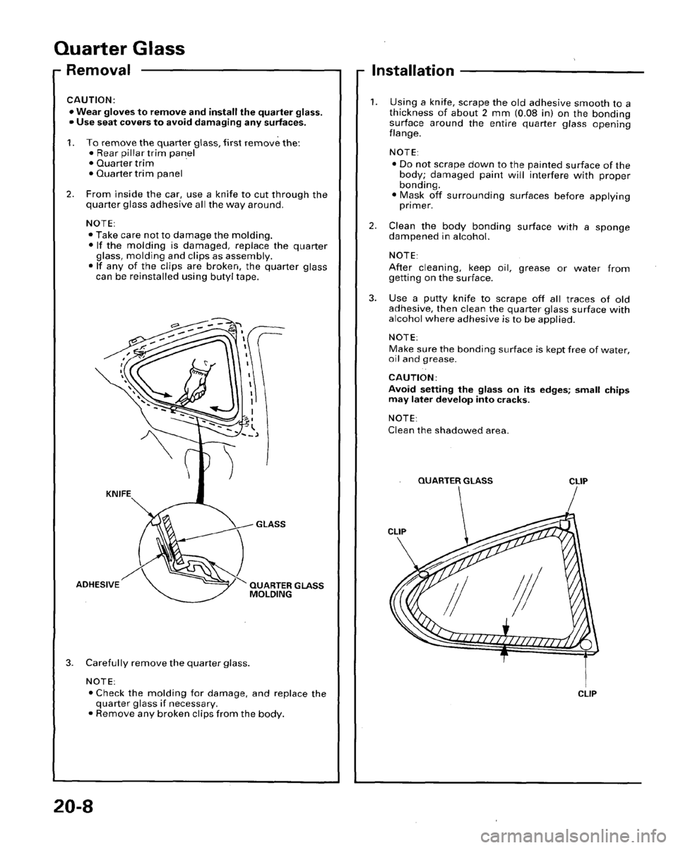 HONDA PRELUDE 1996  Service Repair Manual 