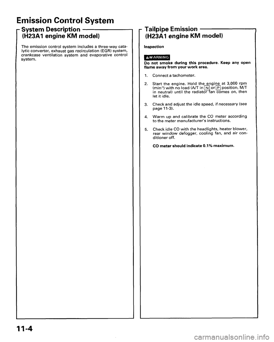 HONDA PRELUDE 1995  Service Repair Manual 