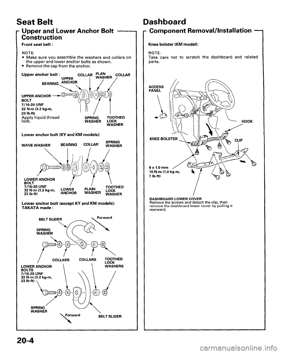 HONDA PRELUDE 1995  Service Repair Manual 