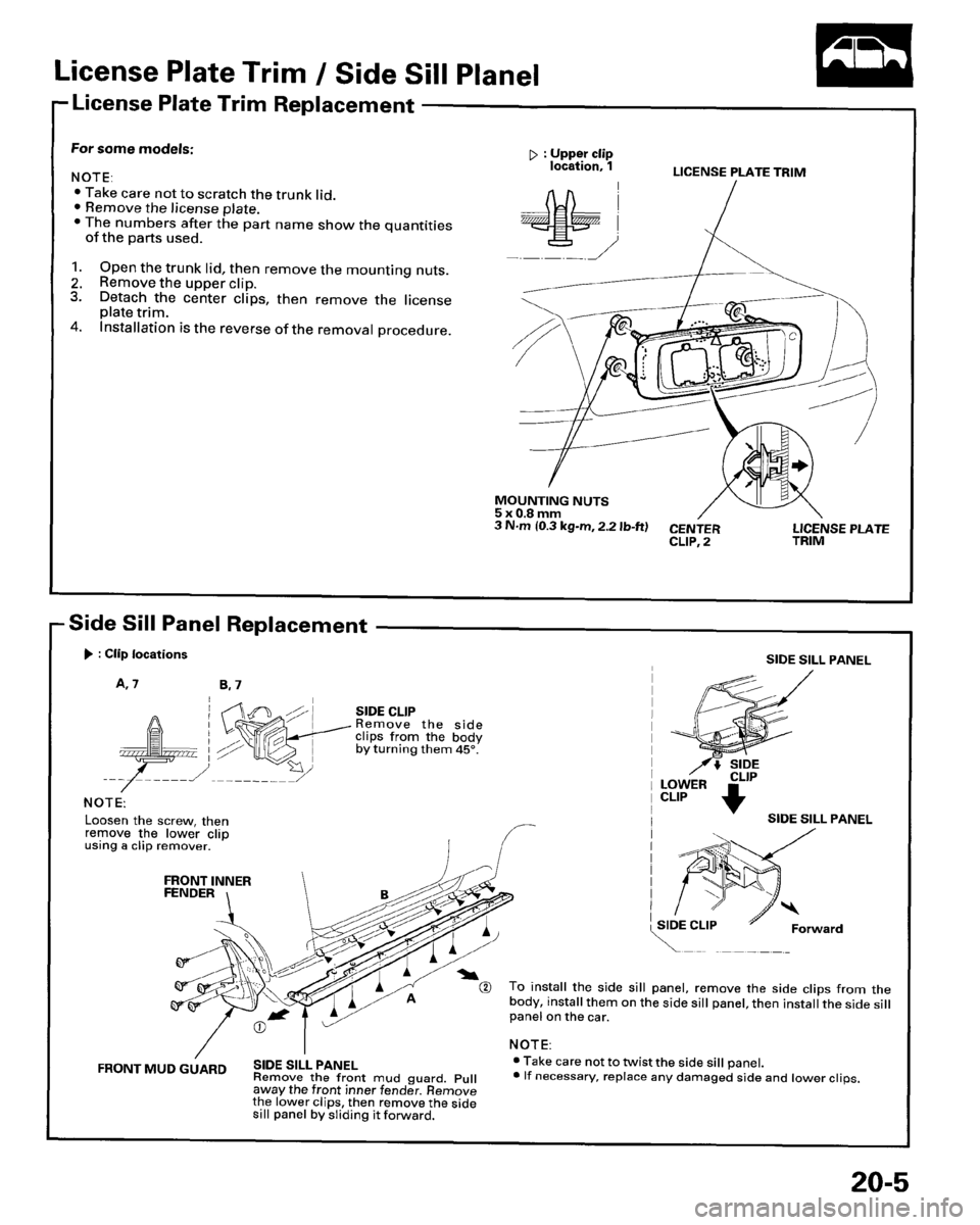 HONDA PRELUDE 1995  Service Repair Manual 