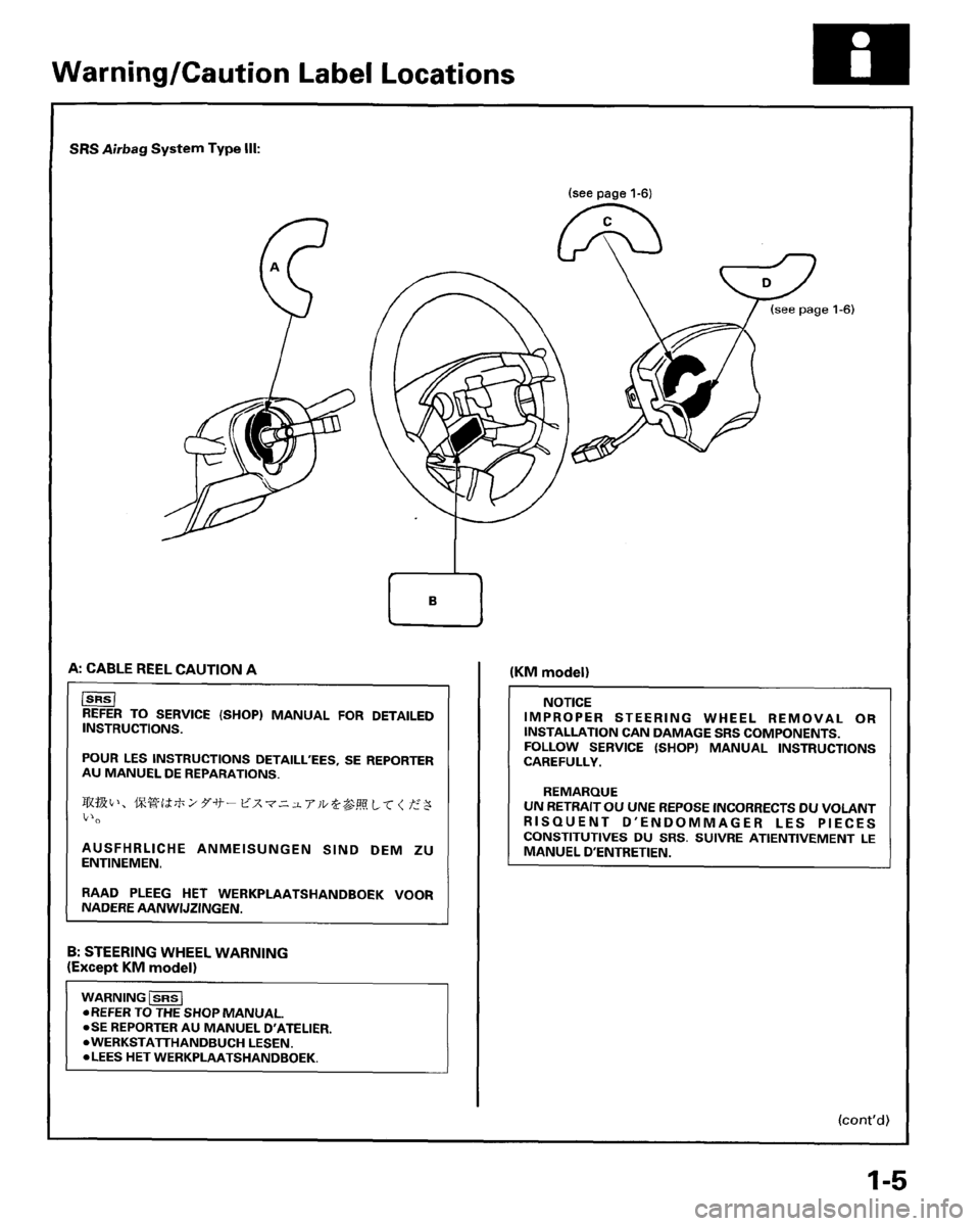 HONDA PRELUDE 1995  Service Repair Manual 