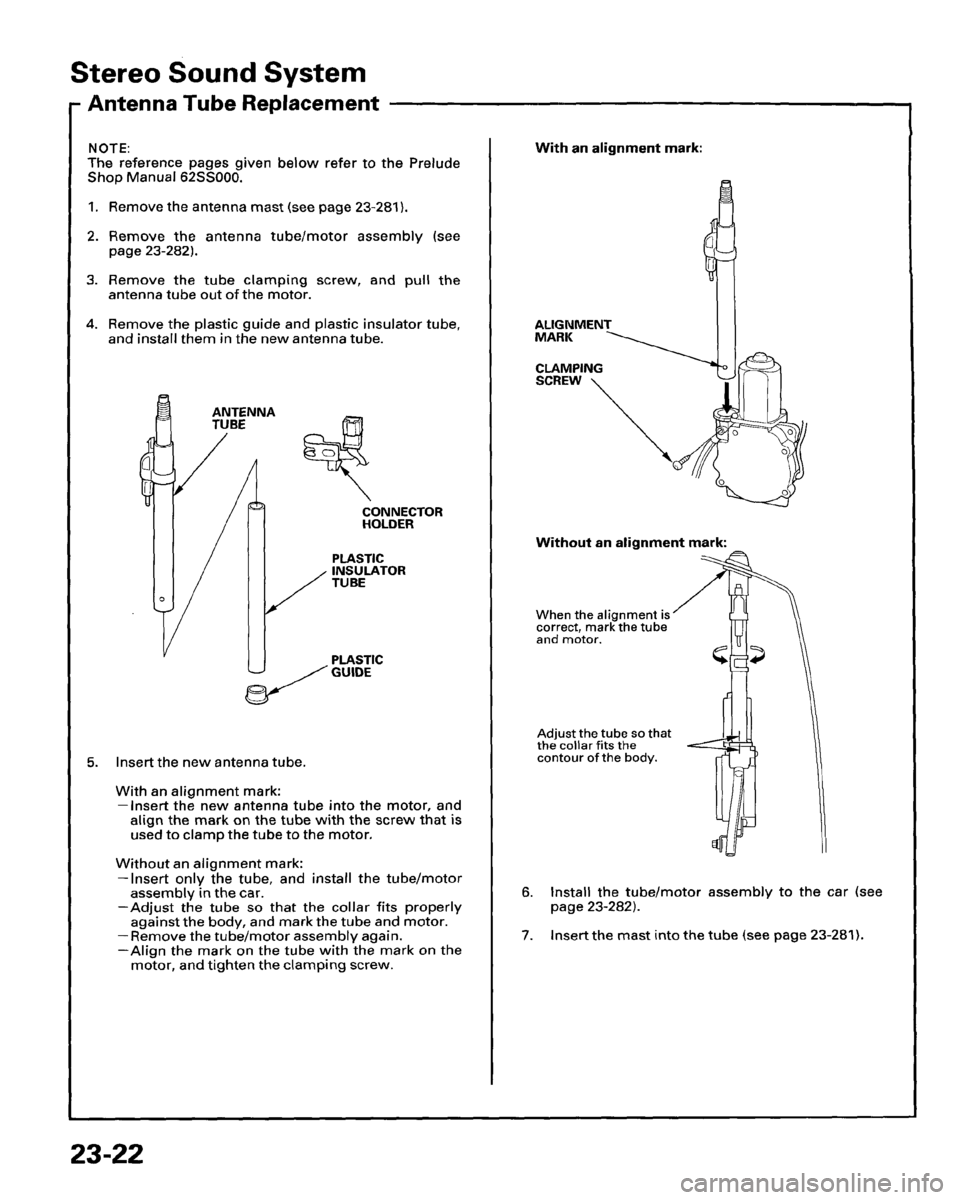 HONDA PRELUDE 1995  Service Repair Manual 