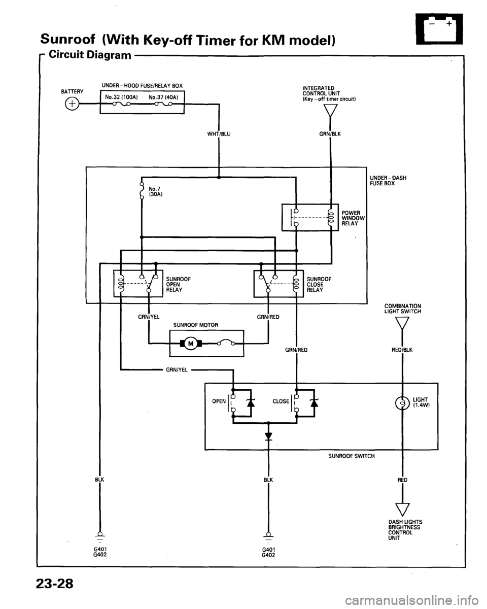 HONDA PRELUDE 1995  Service Repair Manual 
