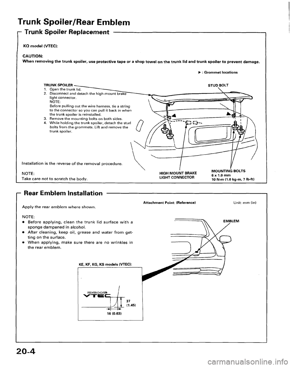 HONDA PRELUDE 1994  Service Repair Manual 