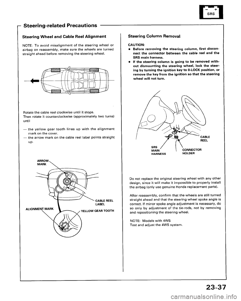 HONDA PRELUDE 1994  Service Repair Manual 