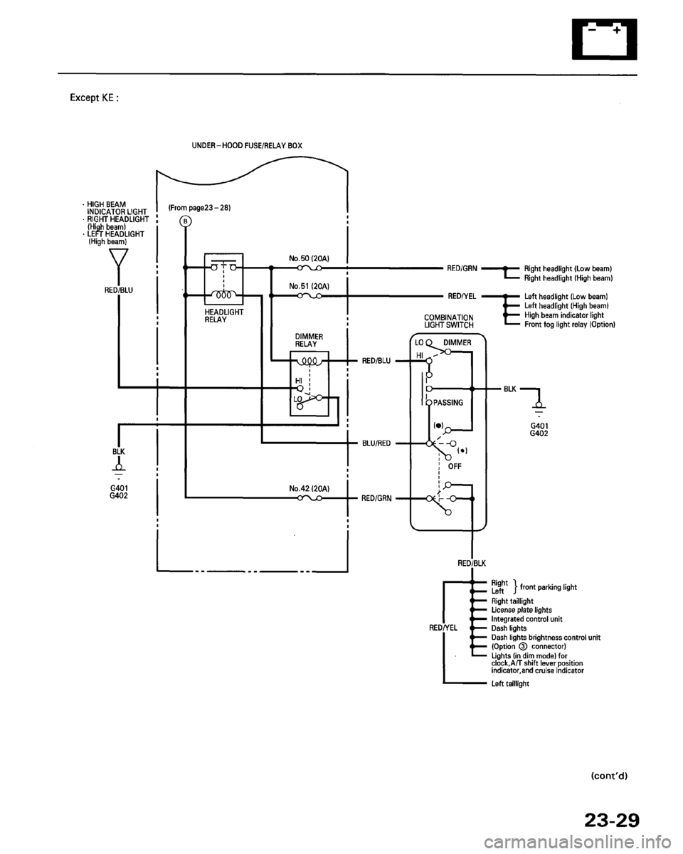 HONDA PRELUDE 1993  Service Repair Manual 