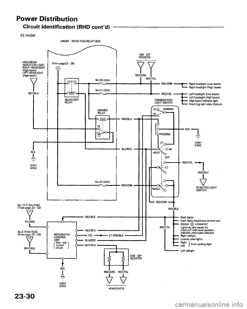 HONDA PRELUDE 1993  Service Repair Manual 