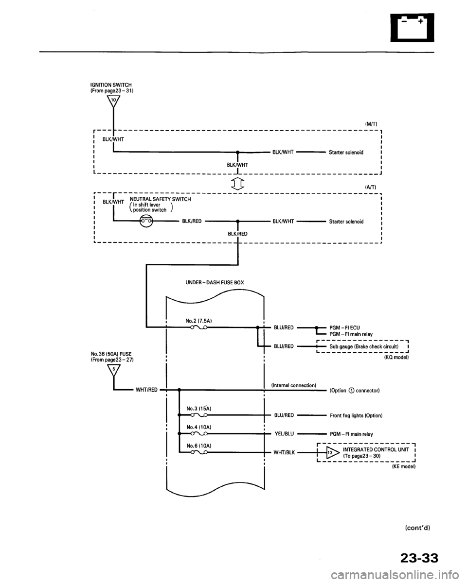 HONDA PRELUDE 1993  Service Repair Manual 
