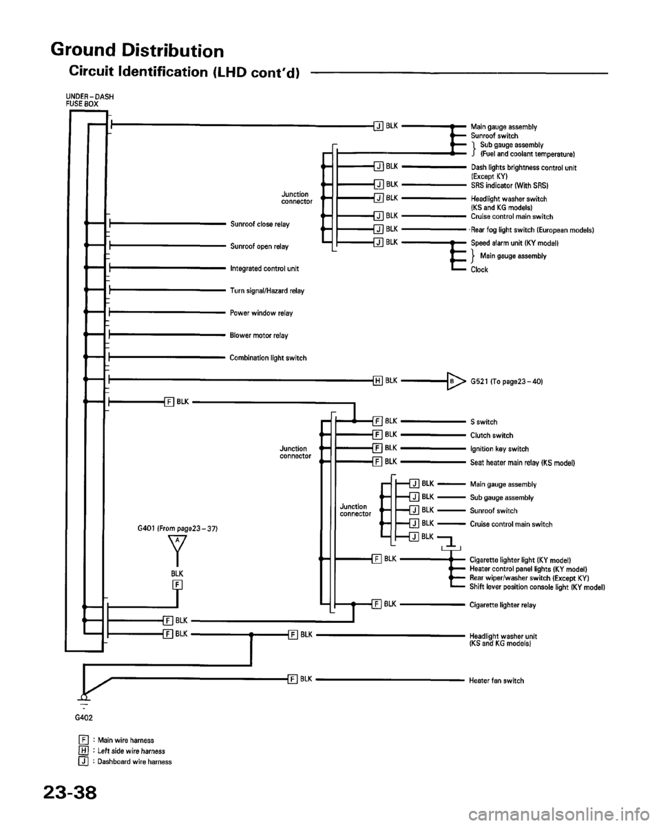HONDA PRELUDE 1993  Service Repair Manual 