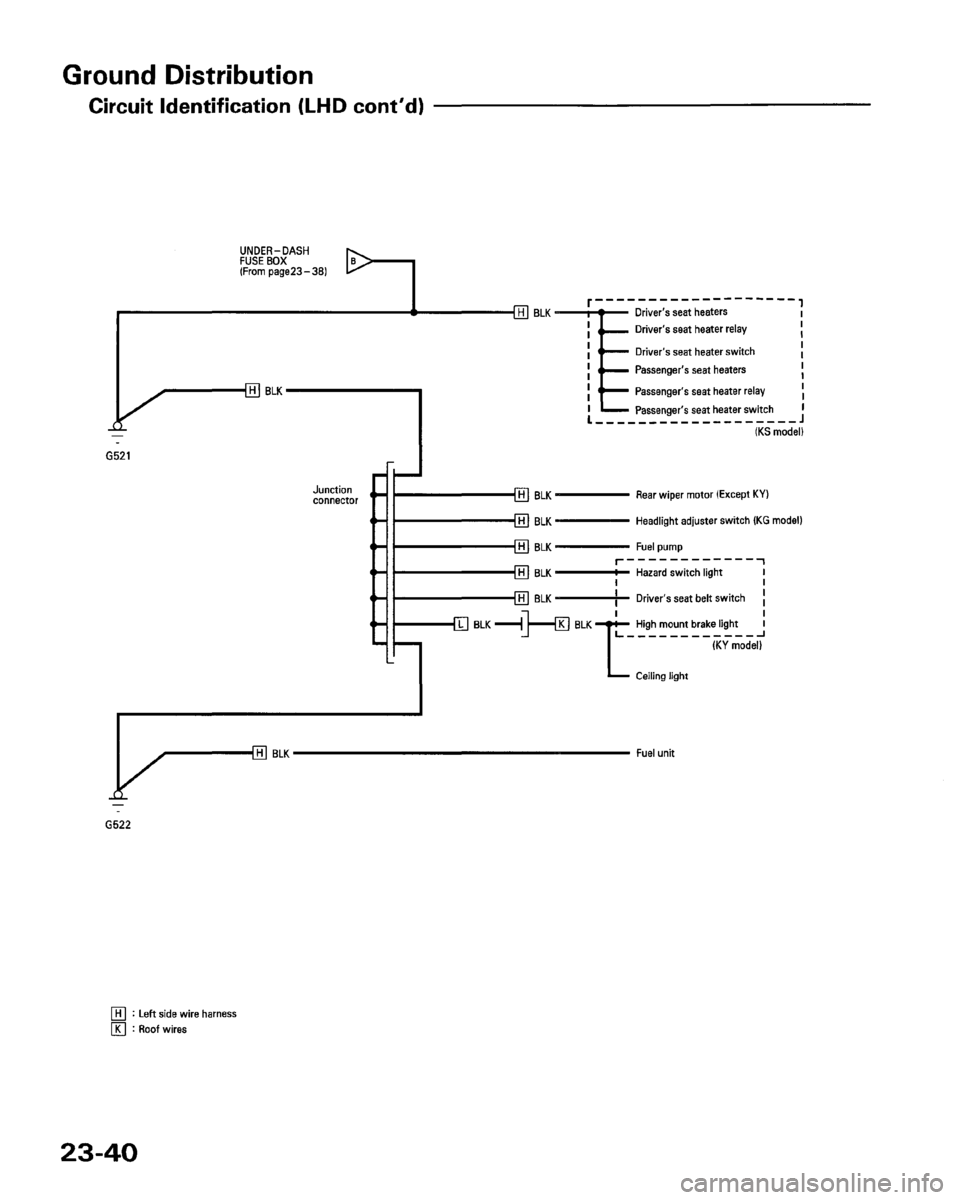 HONDA PRELUDE 1993  Service Repair Manual 