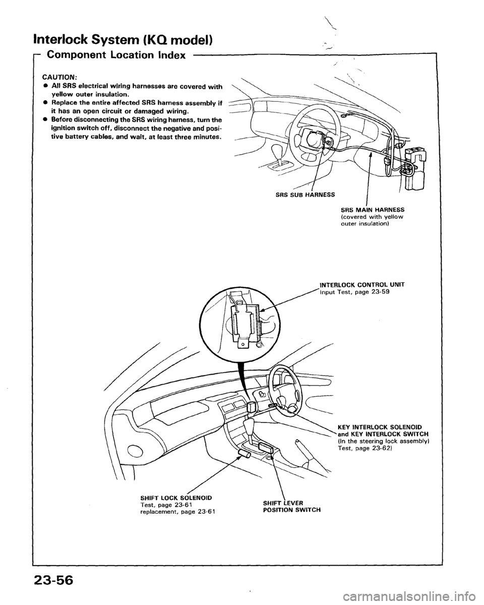 HONDA PRELUDE 1993  Service Repair Manual 