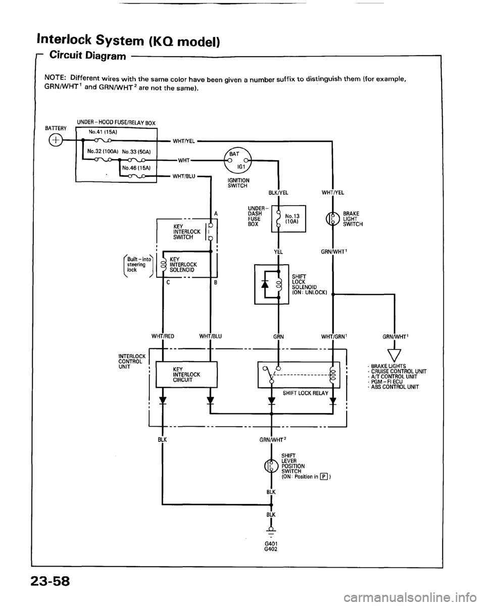 HONDA PRELUDE 1993  Service Repair Manual 
