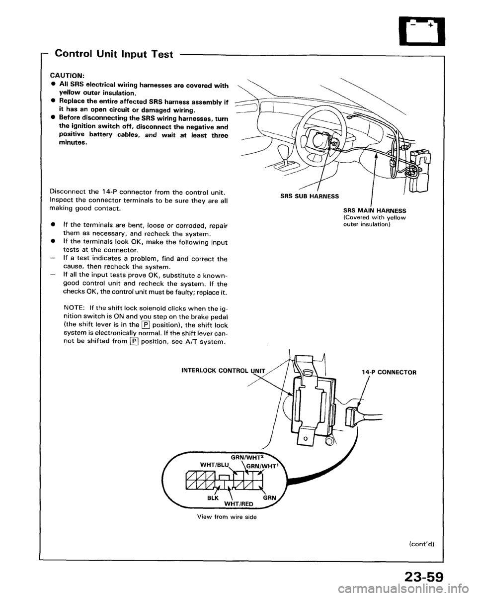 HONDA PRELUDE 1993  Service Repair Manual 