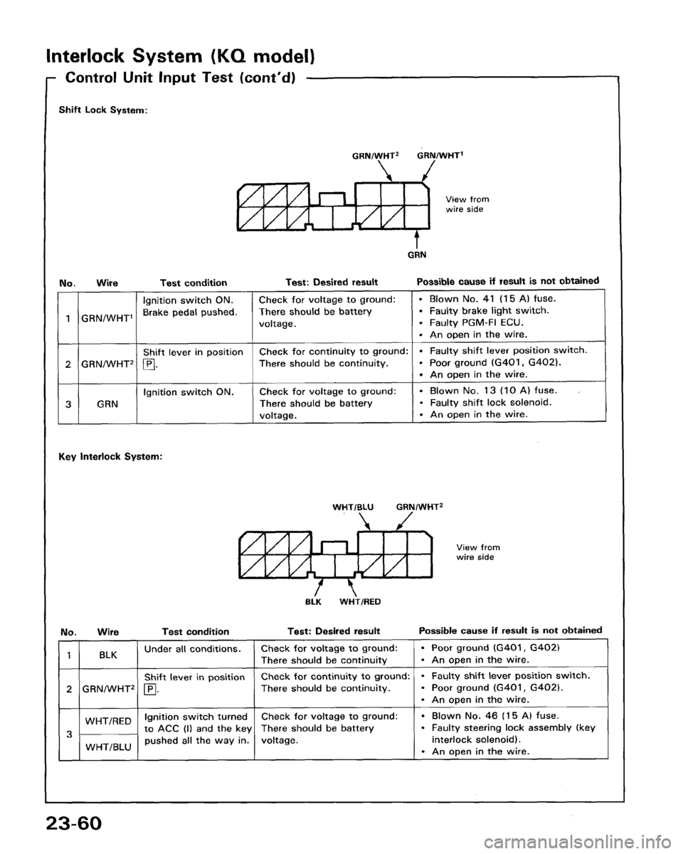 HONDA PRELUDE 1993  Service Repair Manual 