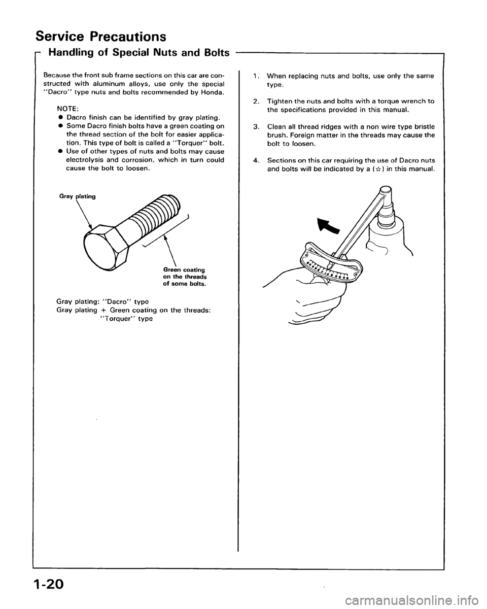 HONDA PRELUDE 1993  Service Repair Manual 