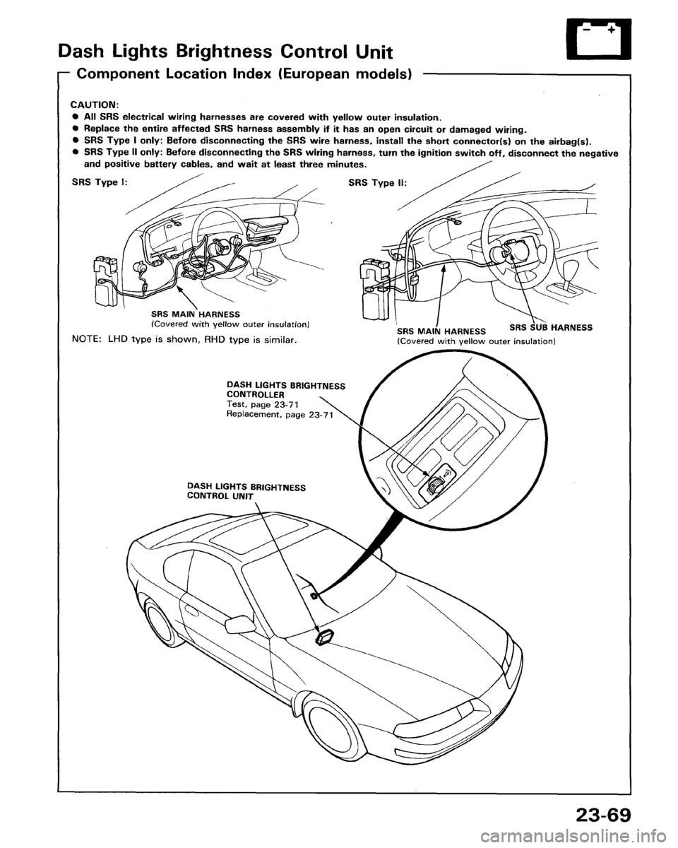 HONDA PRELUDE 1993  Service Repair Manual 