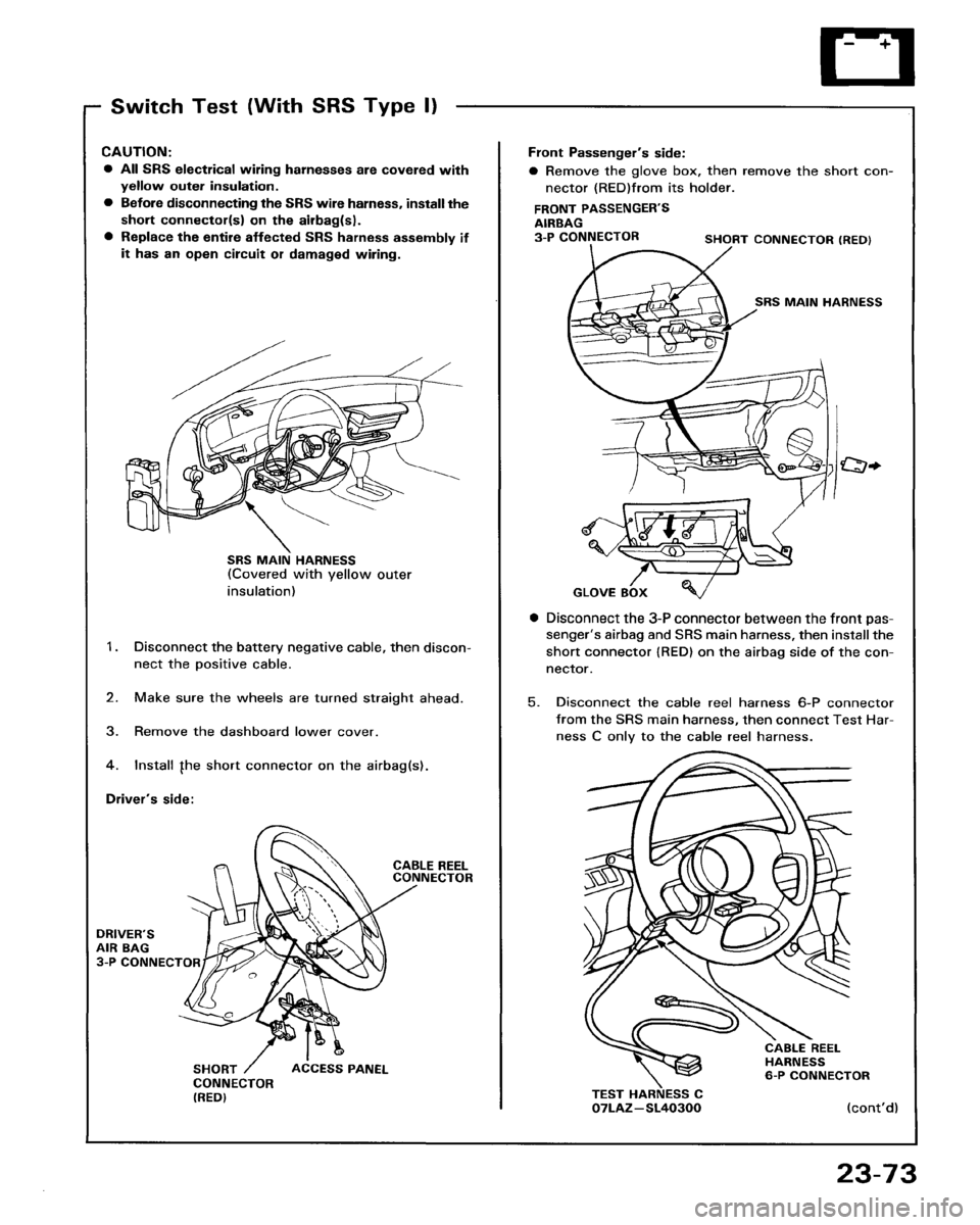 HONDA PRELUDE 1993  Service Repair Manual 