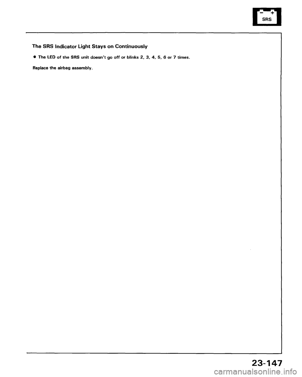 HONDA PRELUDE 1993  Service Repair Manual 