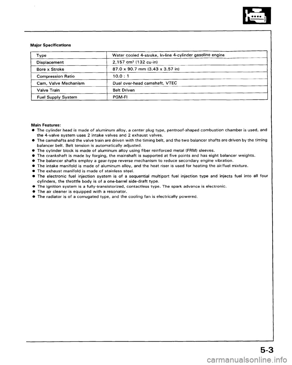 HONDA PRELUDE 1993  Service Repair Manual 