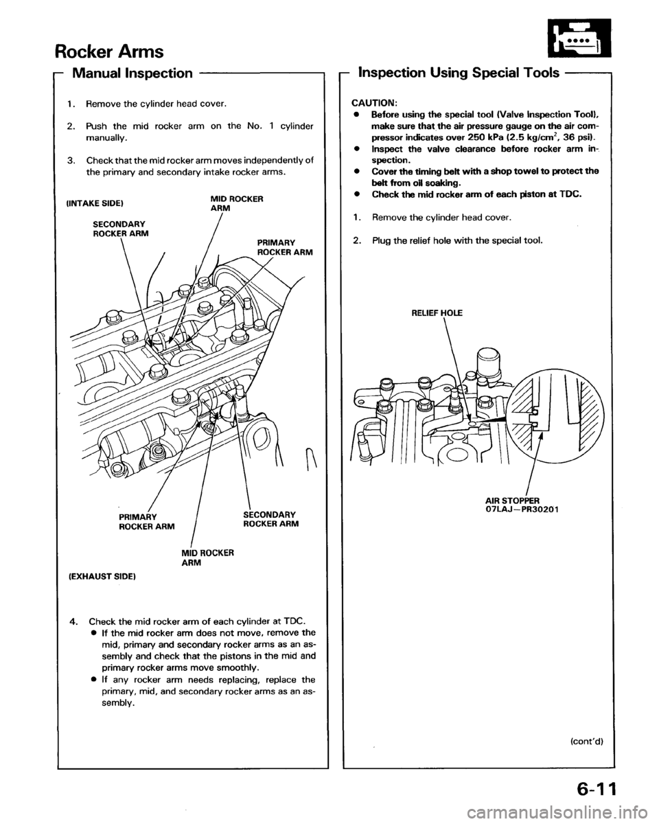 HONDA PRELUDE 1993  Service Repair Manual 