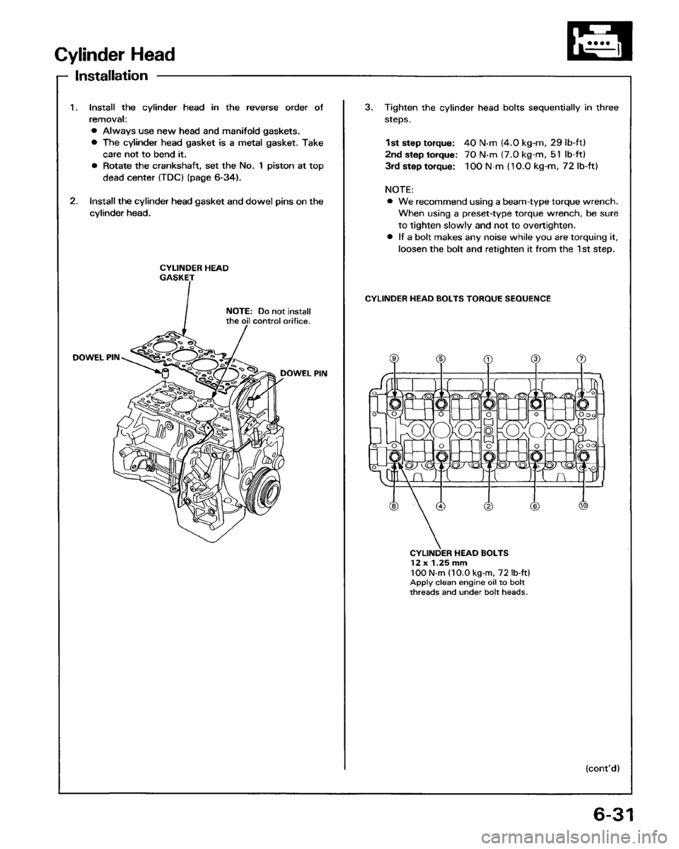 HONDA PRELUDE 1993  Service Repair Manual 