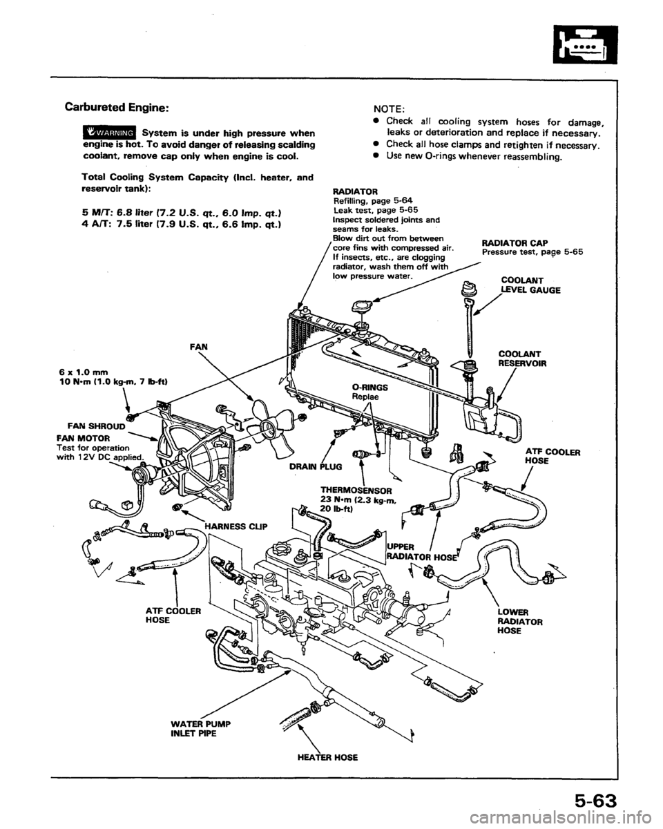 HONDA PRELUDE 1991  Service Repair Manual 
