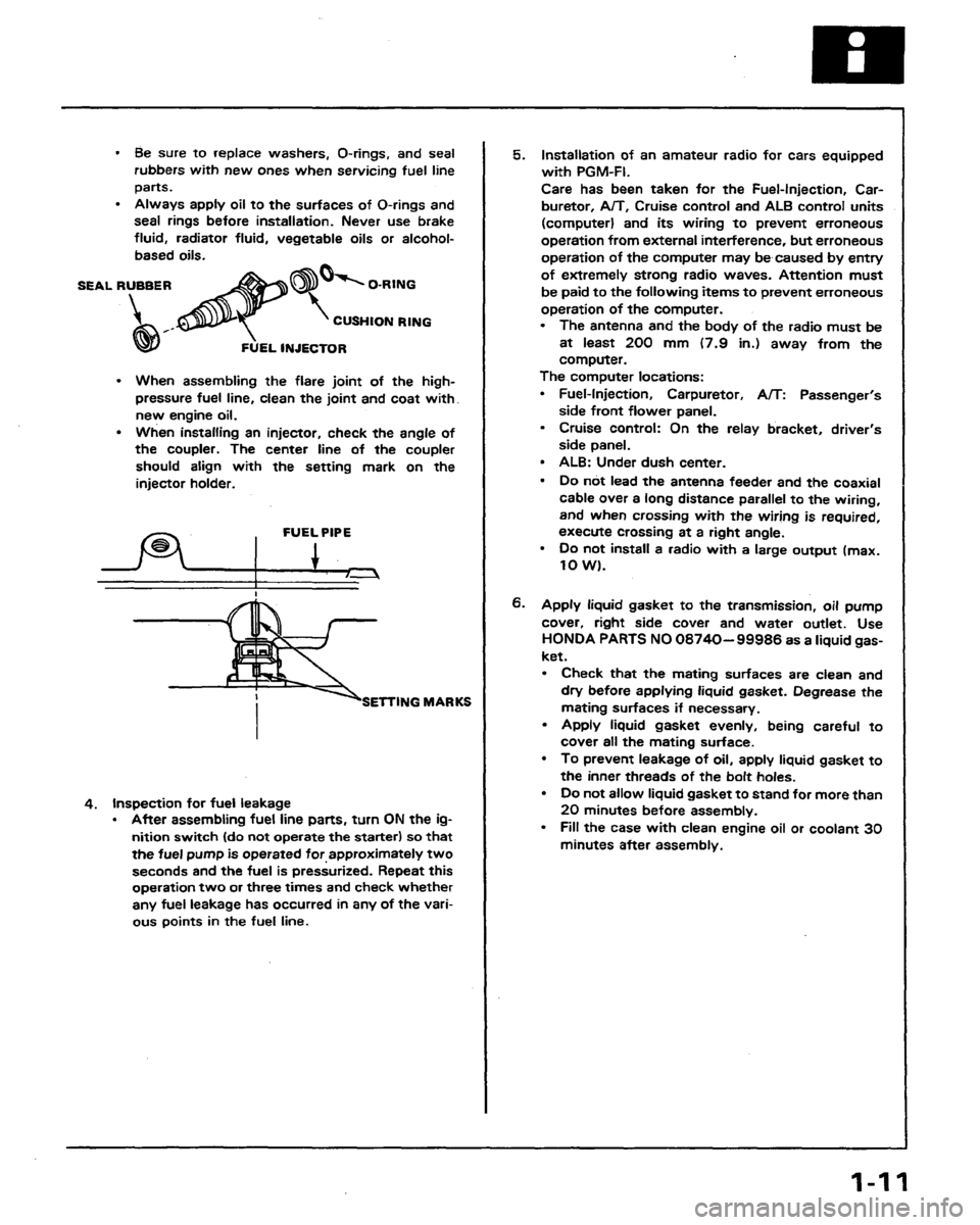 HONDA PRELUDE 1991  Service Repair Manual 