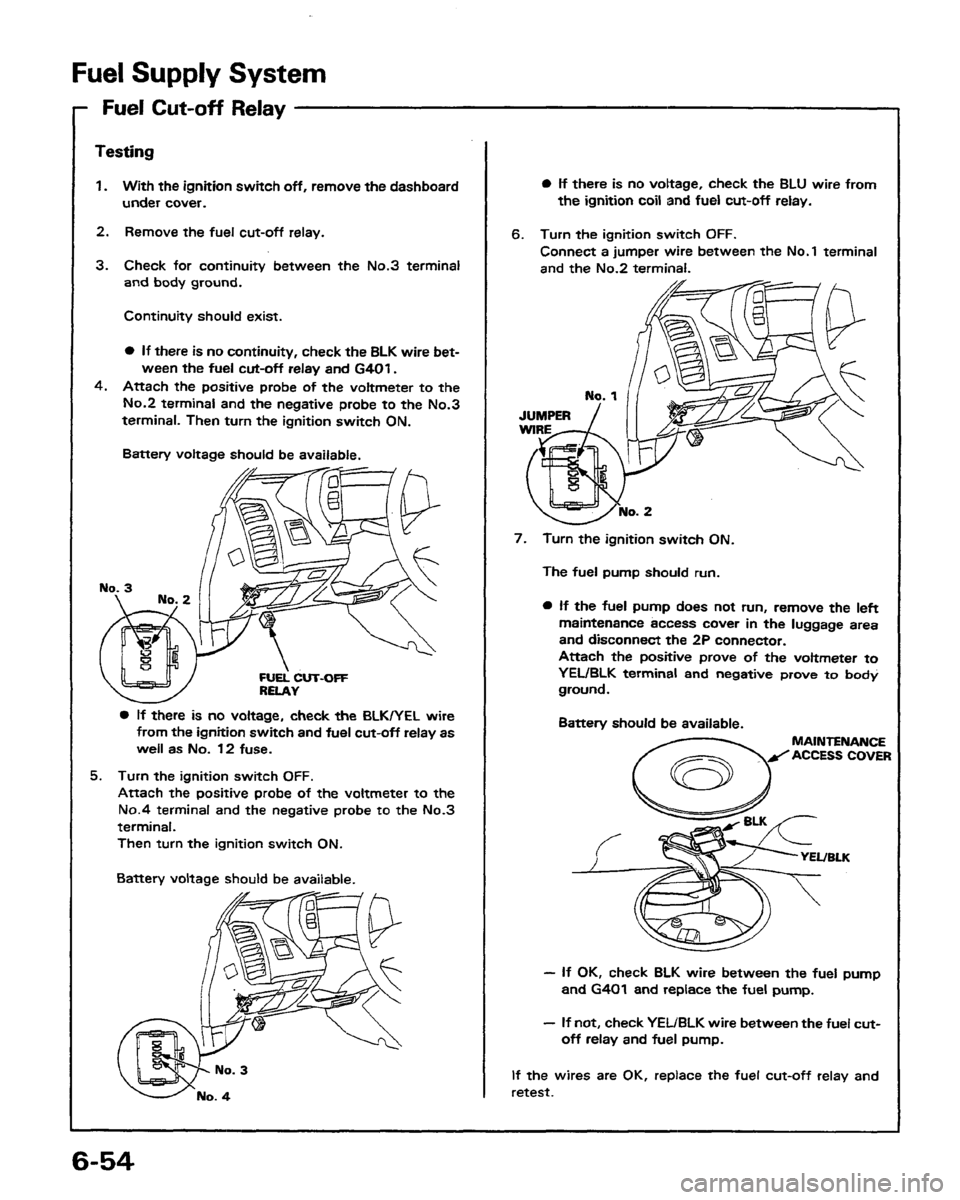 HONDA PRELUDE 1991  Service Repair Manual 