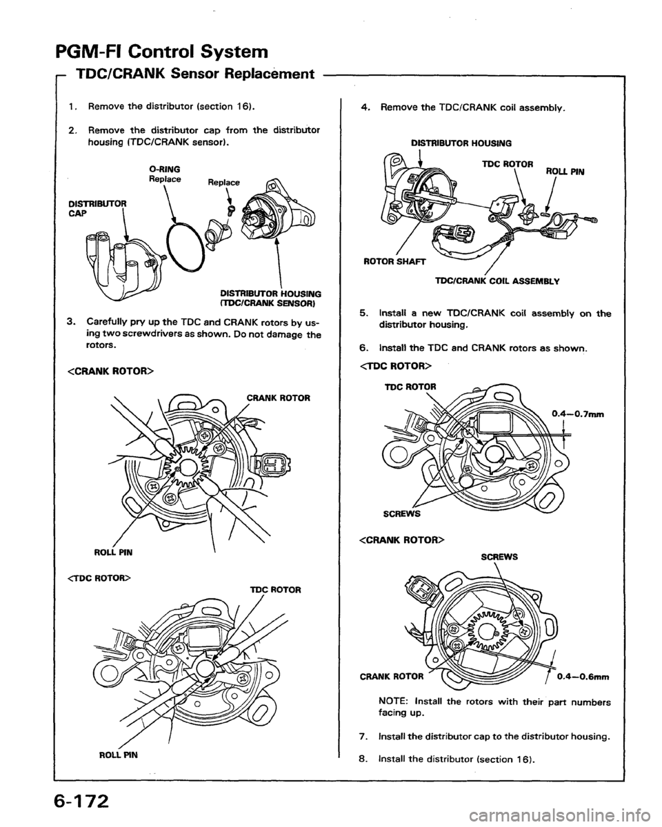 HONDA PRELUDE 1991  Service Repair Manual 