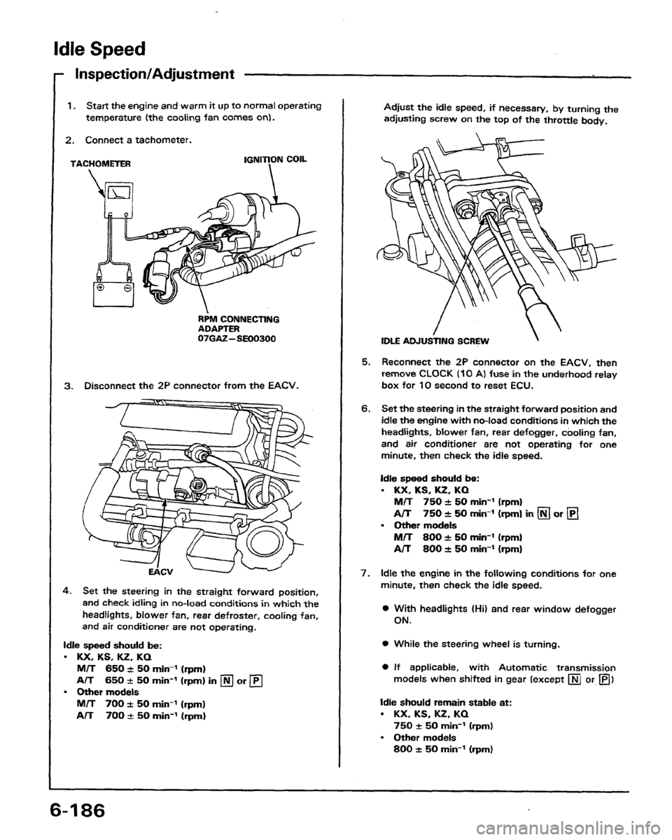 HONDA PRELUDE 1991  Service Repair Manual 