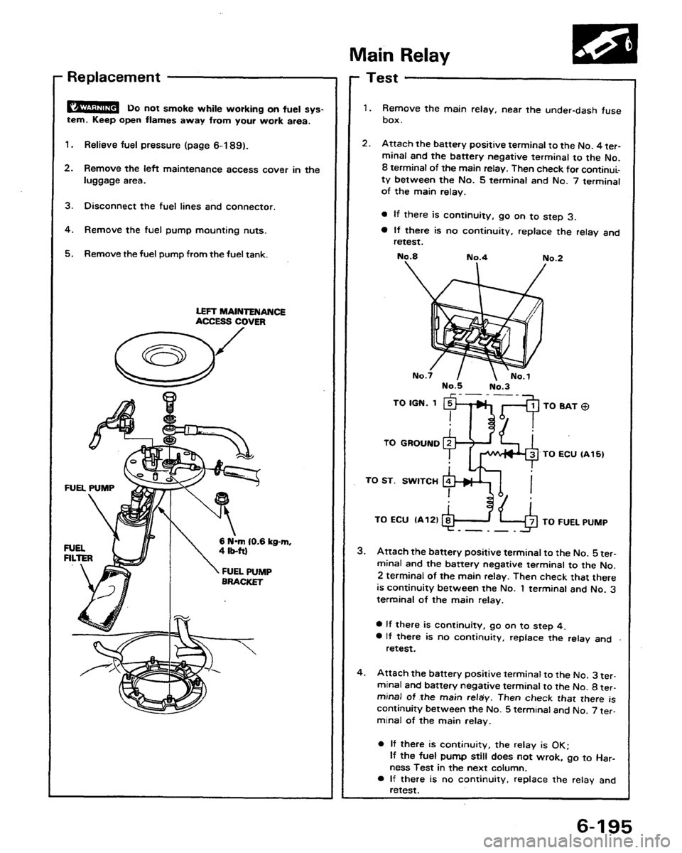 HONDA PRELUDE 1991  Service Repair Manual 