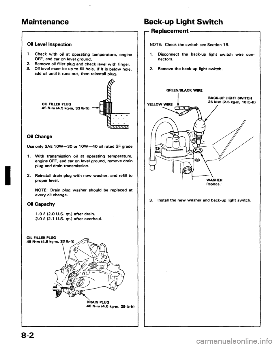 HONDA PRELUDE 1991  Service Repair Manual 
