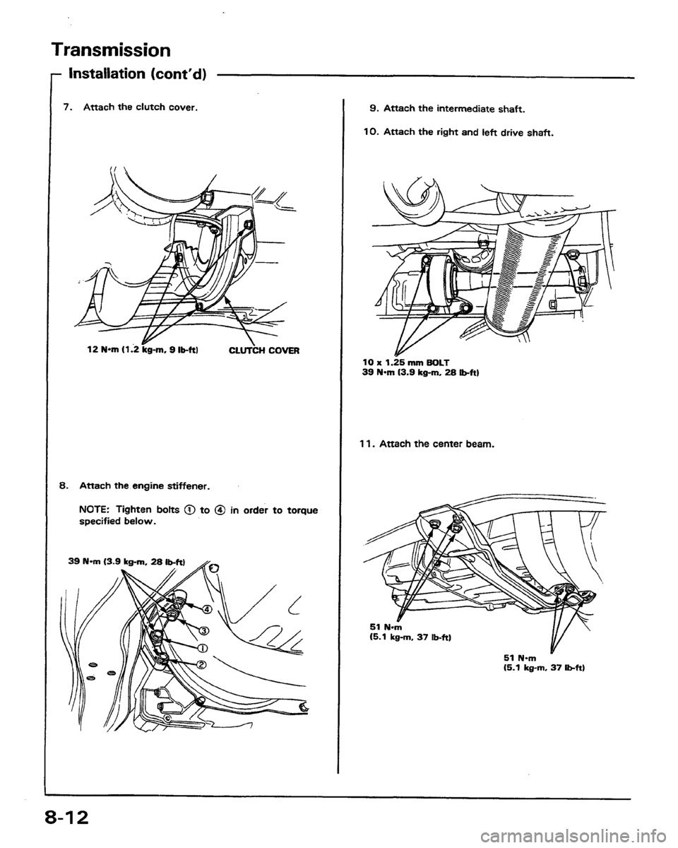 HONDA PRELUDE 1991  Service Repair Manual 