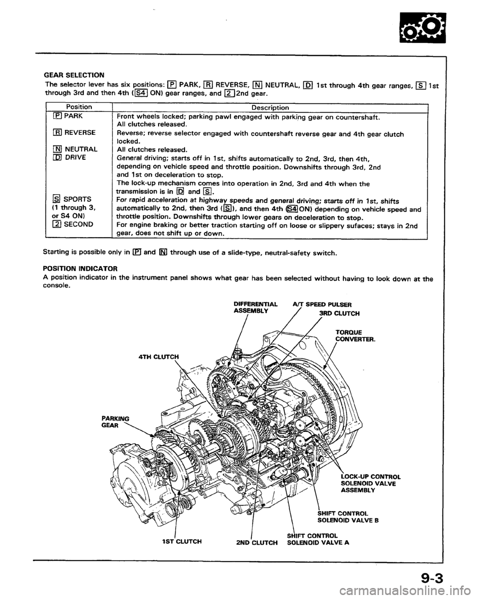 HONDA PRELUDE 1991  Service Repair Manual 